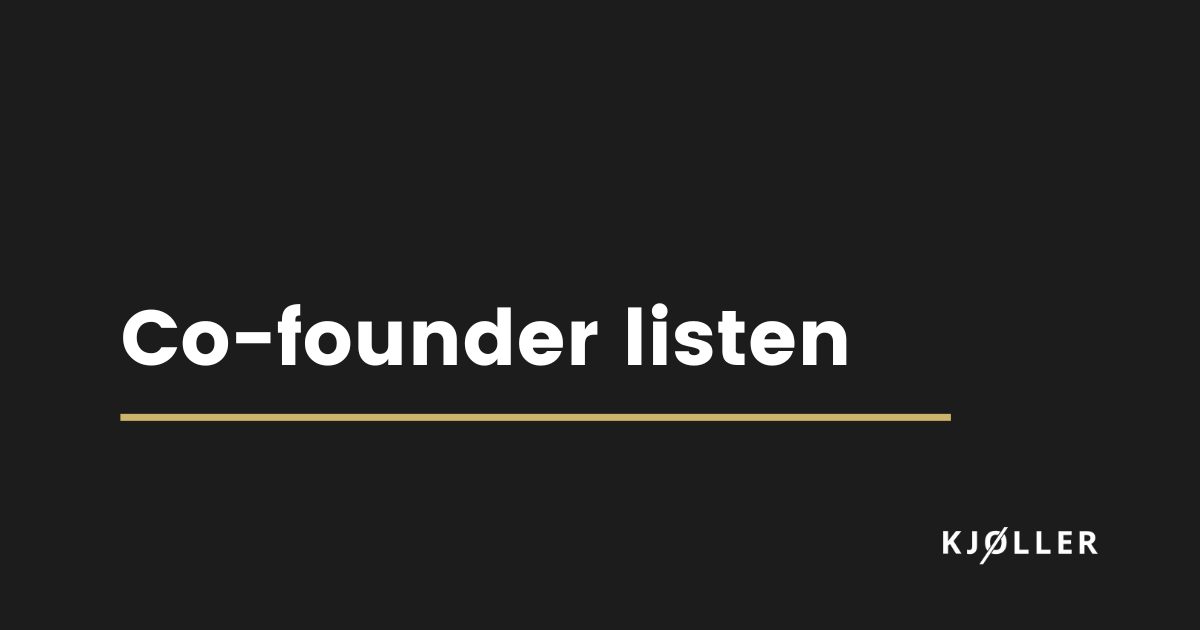 Co-founder listen